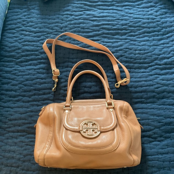 Tory Burch Camel Leather Satchel with Strap - Picture 1 of 3